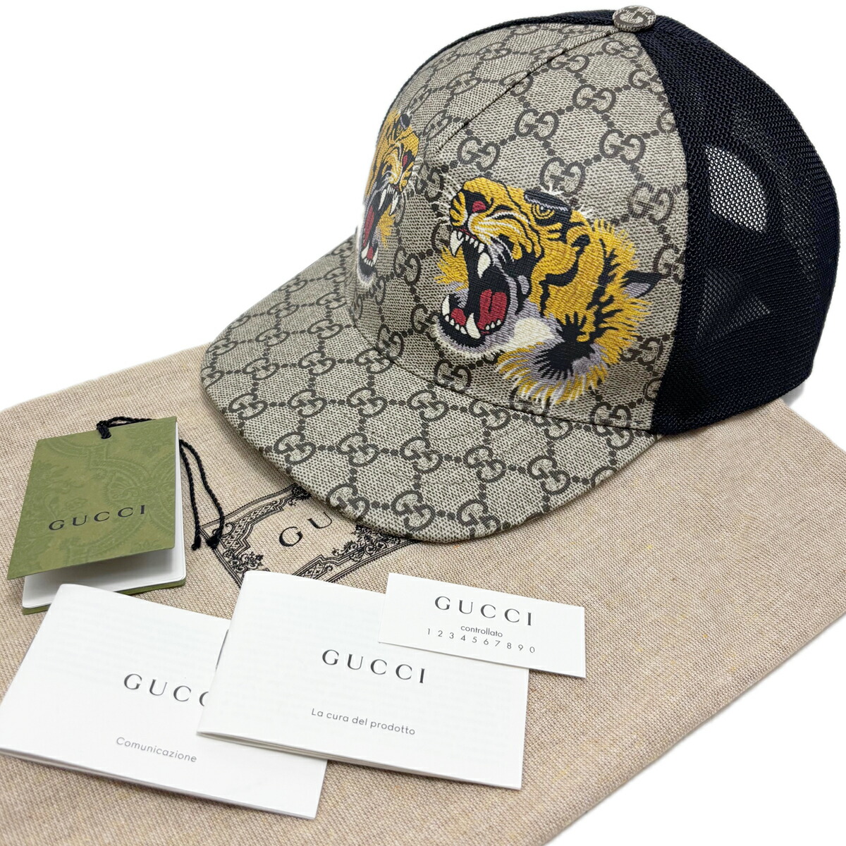 楽天市場】GUCCI グッチ Tiger Print Baseball Cap ベースボール