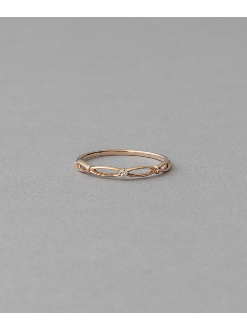 楽天市場】[レイヤード] K10YG クロス リング ete エテ アクセサリー