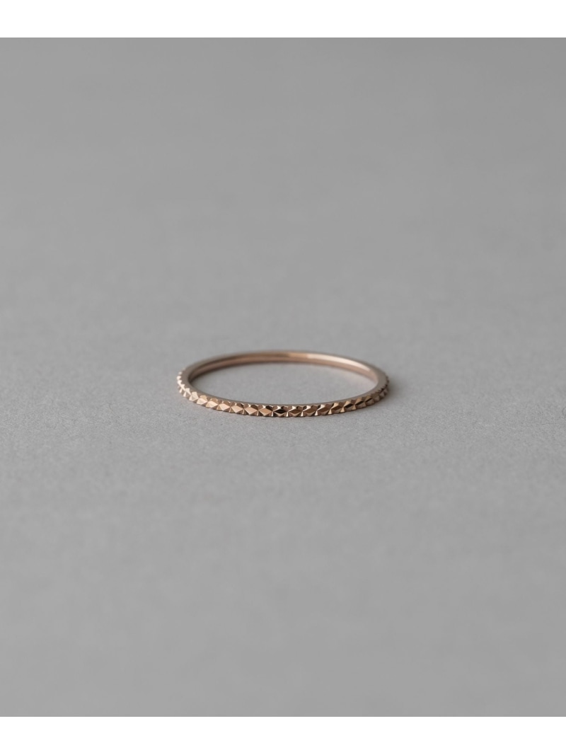 楽天市場】[クレール]K18YG スタッズカット リング ete エテ