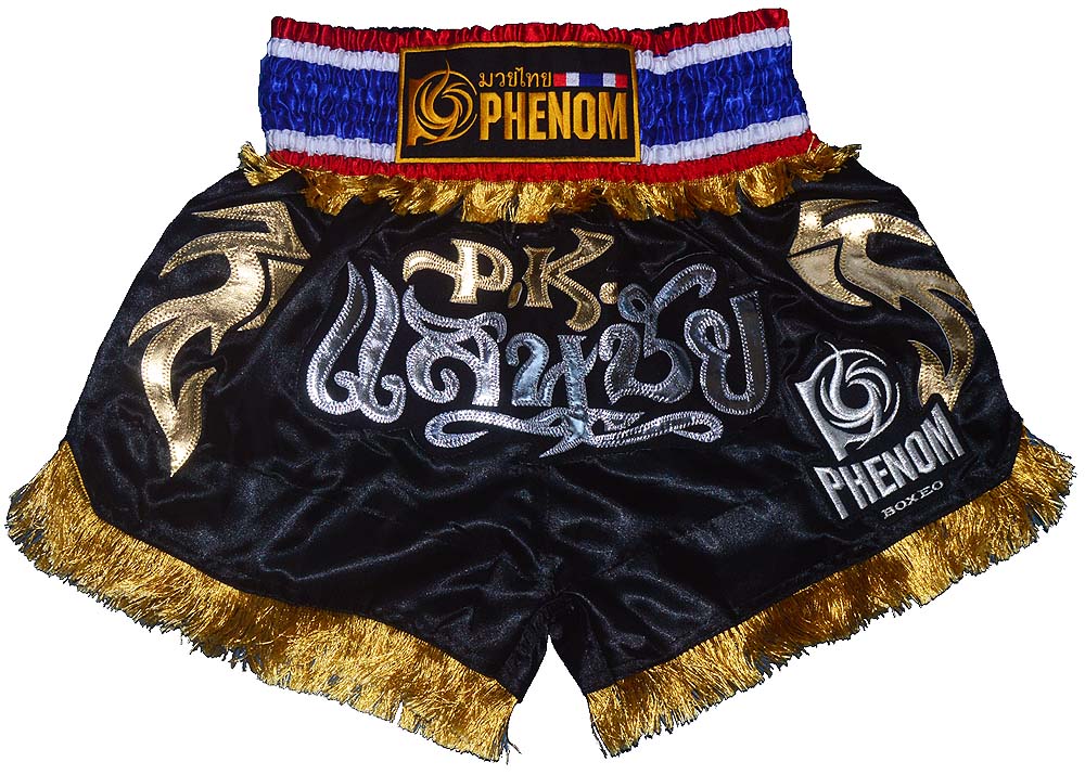 楽天市場】PHENOM MUAYTHAI フェノム ムエタイトランクス#028 黒