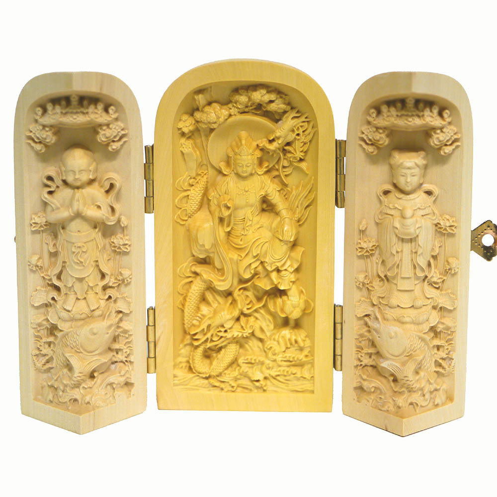 楽天市場】中国木彫仏像 千手観音座像 1点物 エスニック アジアン雑貨