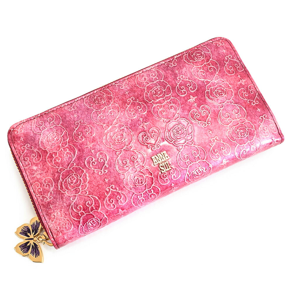 楽天市場】アナスイ ローズハート 財布 長財布 ラウンドファスナー