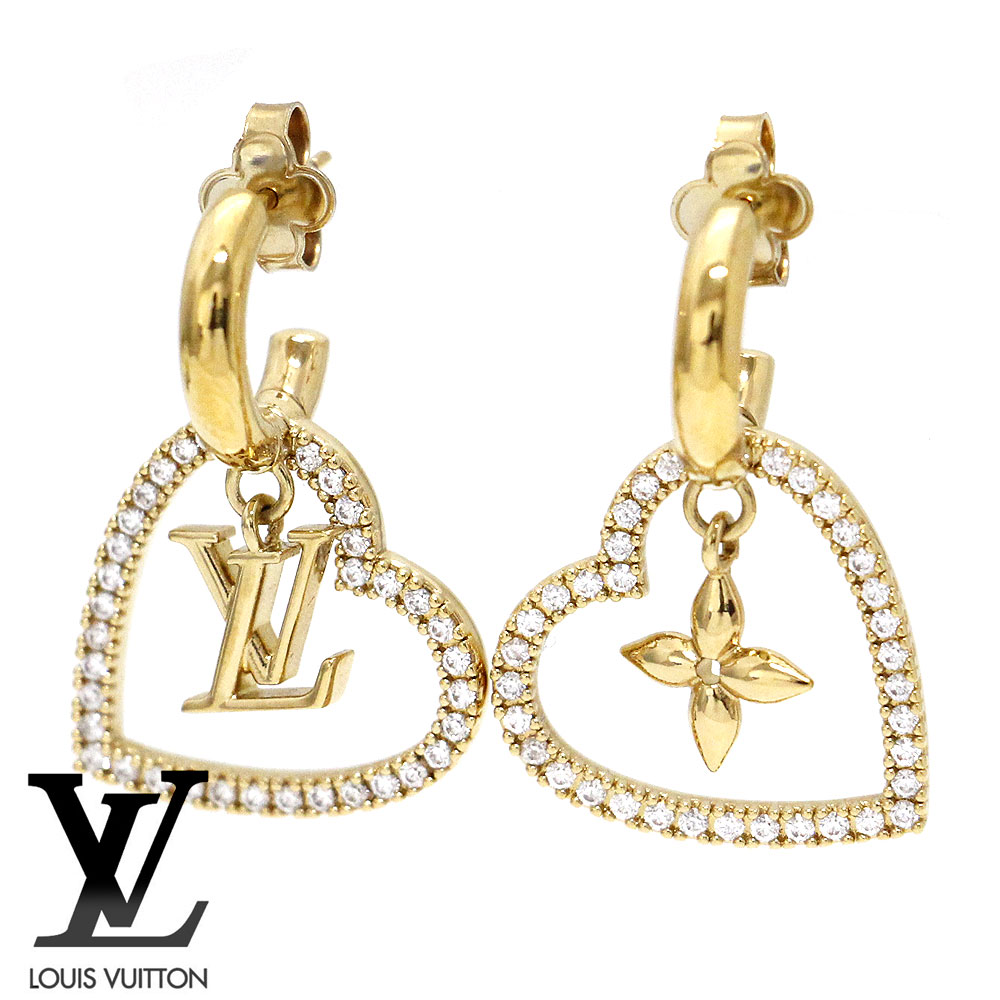 楽天市場】LOUIS VUITTON ルイ ヴィトン M01287 ピアス パンダントLV