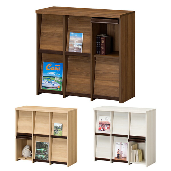 楽天市場】ディスプレイラック ロータイプ (NA/IV/DK) ラック 本棚