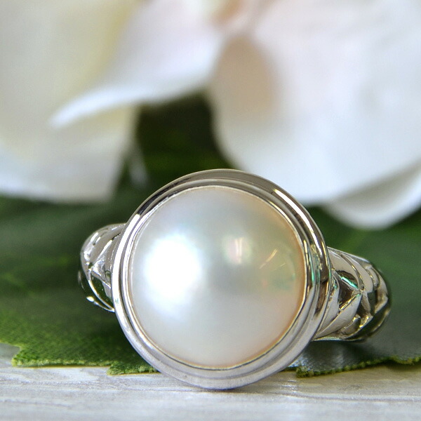 楽天市場】大珠 13mm 白蝶真珠 リング 群を抜く存在感の南洋真珠リング