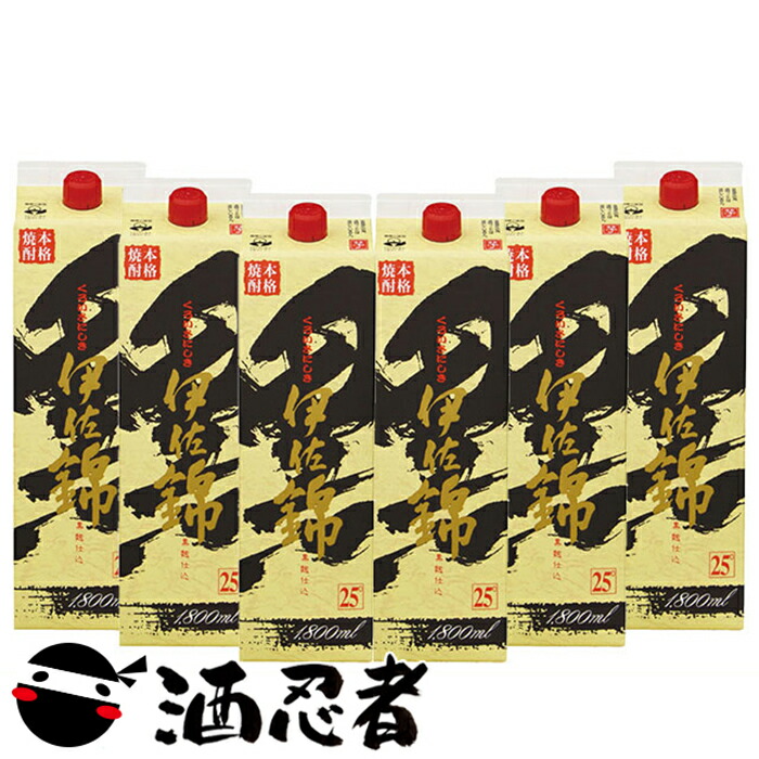 楽天市場】黒伊佐錦 芋焼酎 大口酒造 25度 1800ml パック 6本セット