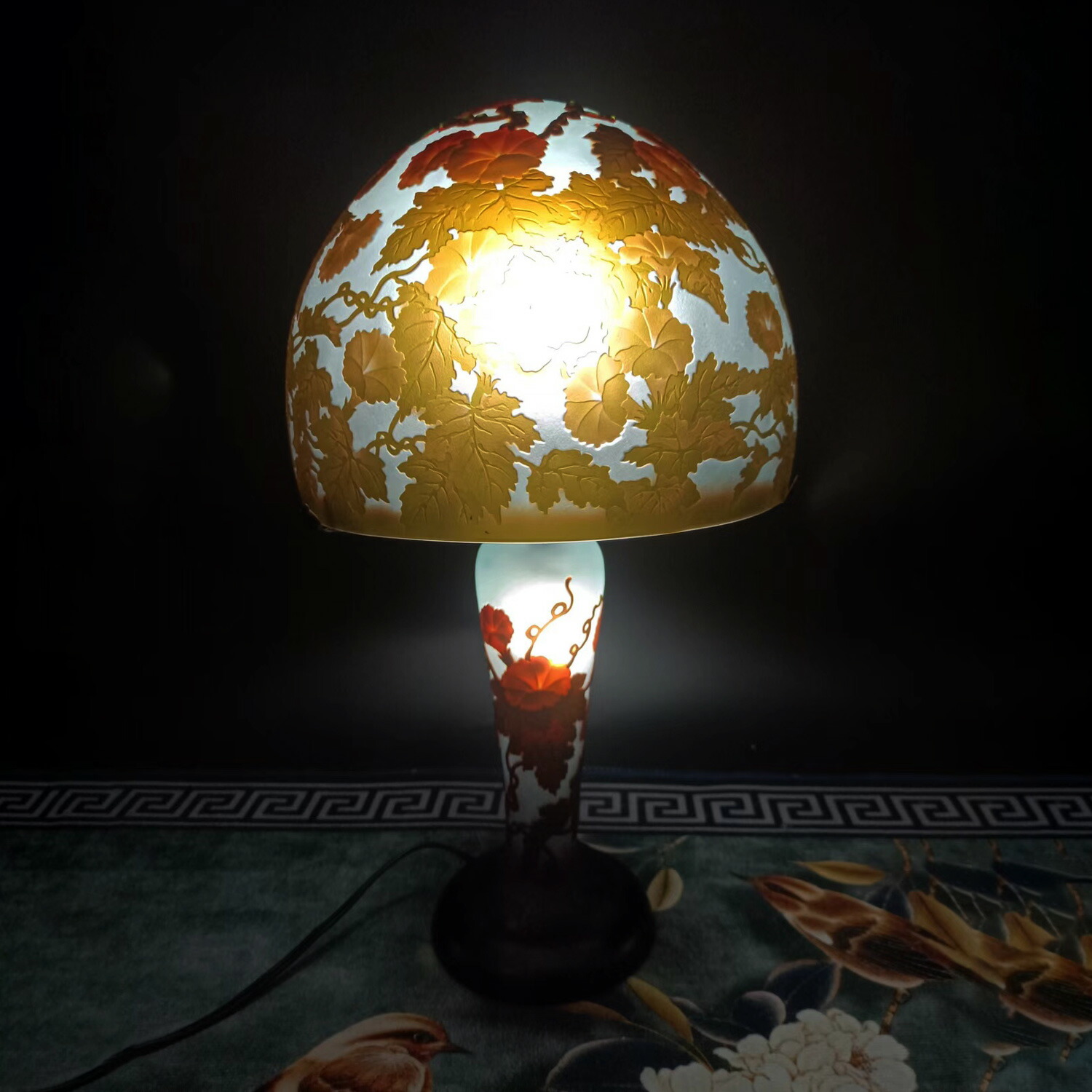 楽天市場】ガレランプ アールヌーボーランプ 卓上 照明 エミール ガレ