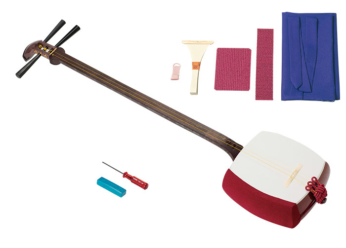 楽天市場】鈴木楽器製作所 学校用三味線セット かえで(MS-8)特製セット