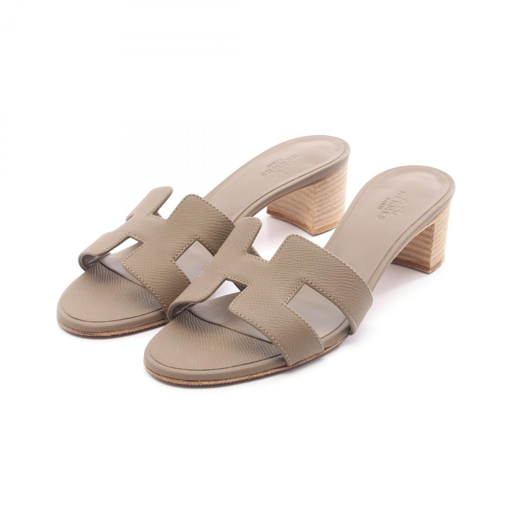 楽天市場】【エルメス】Hermes オアジス Hマーク レザー ミュール