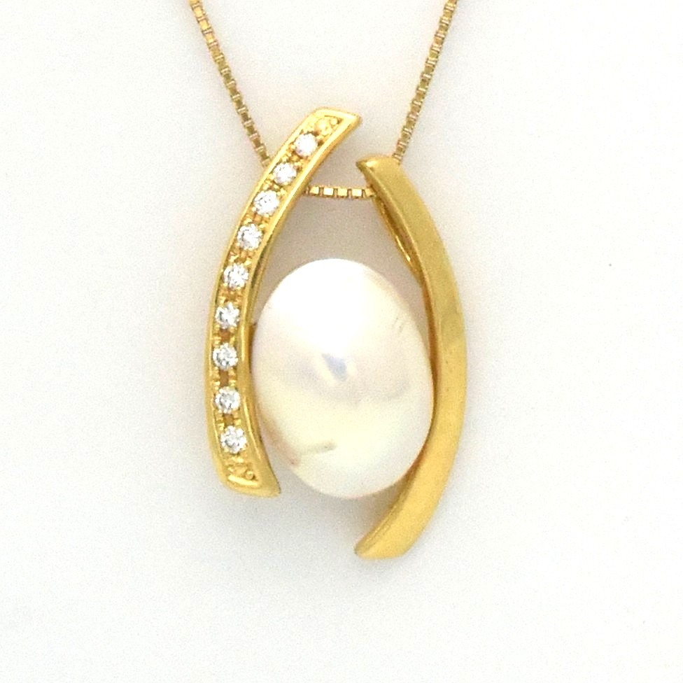 楽天市場】TASAKI【田崎真珠】K18YG マベパール付ネックレス 約45cm/約