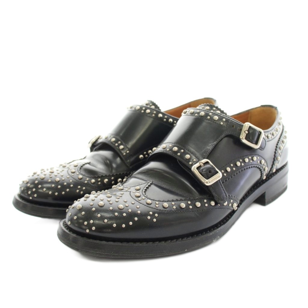楽天市場】【CHURCH'S/チャーチ/スタッズ付 Wモンクストラップシューズ