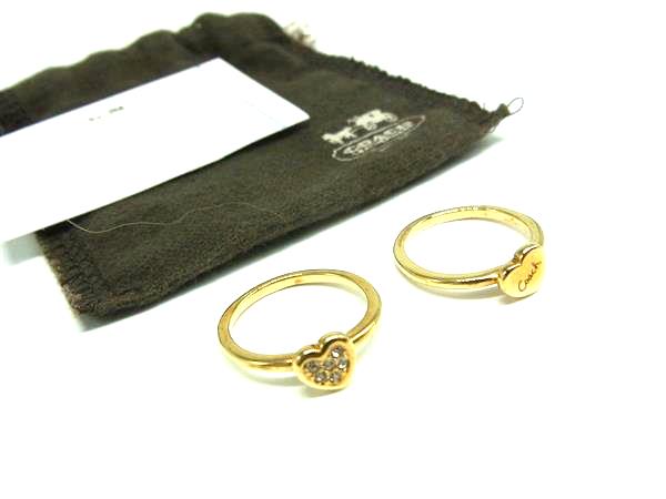 楽天市場】コーチ リング 指輪 COACH パヴェ ハート 3連 10号 12号 14