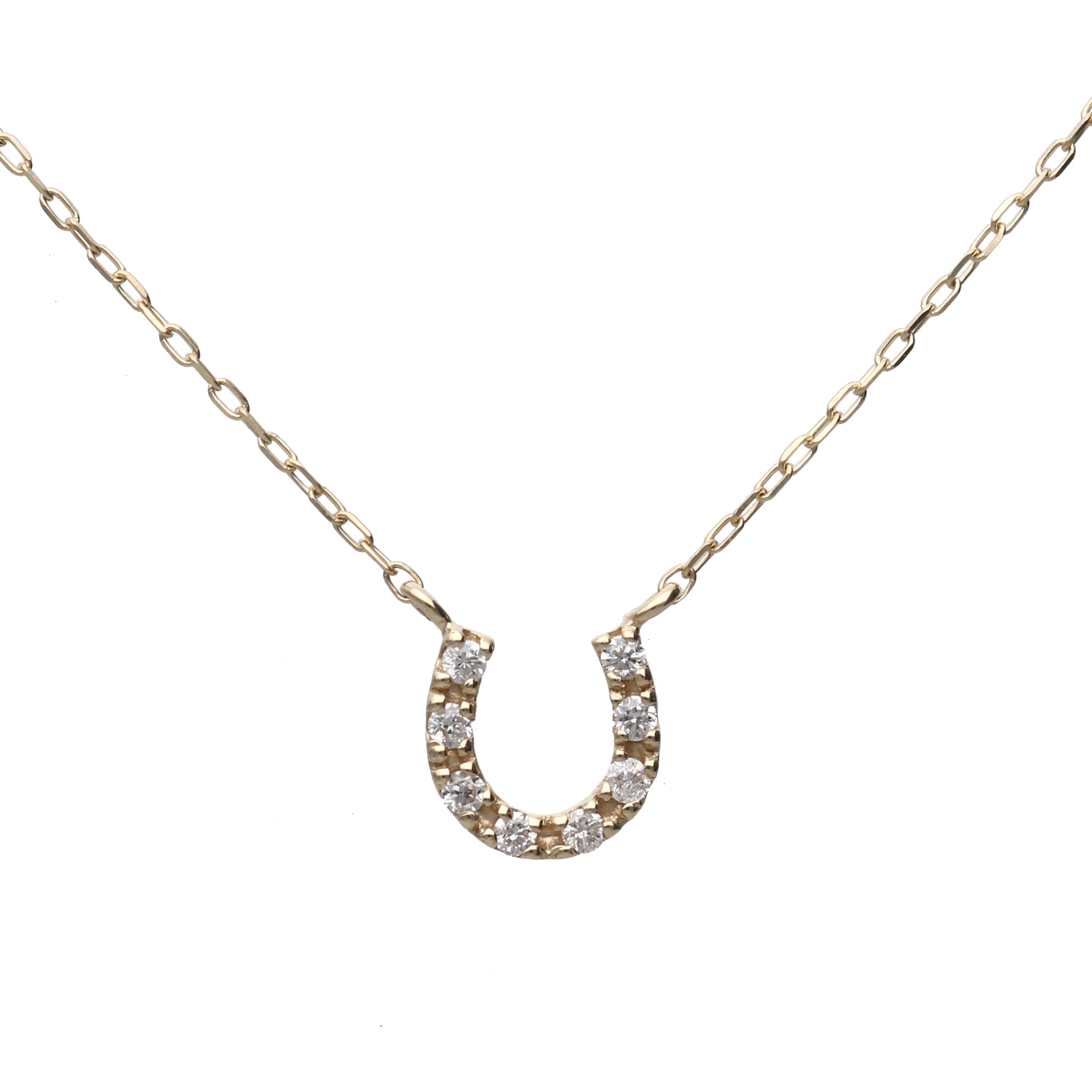 K10 ホースシューダイヤモンド0.05ct ネックレス | シンプリッチ公式