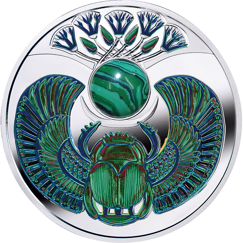 ニウエ 2024年 スカラベシリーズ マラカイト・スカラベ 1ドルカラー