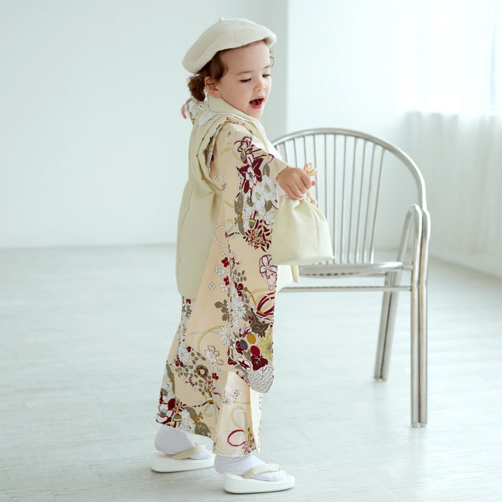 レンタル】七五三 3歳 着物 ひよこ商店 女の子 被布セット 子供 kids