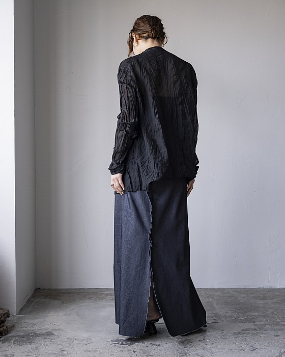 VONIQUE / GABRIELA COLL GARMENTS/ ULTRA FINE DENIM SKIRT