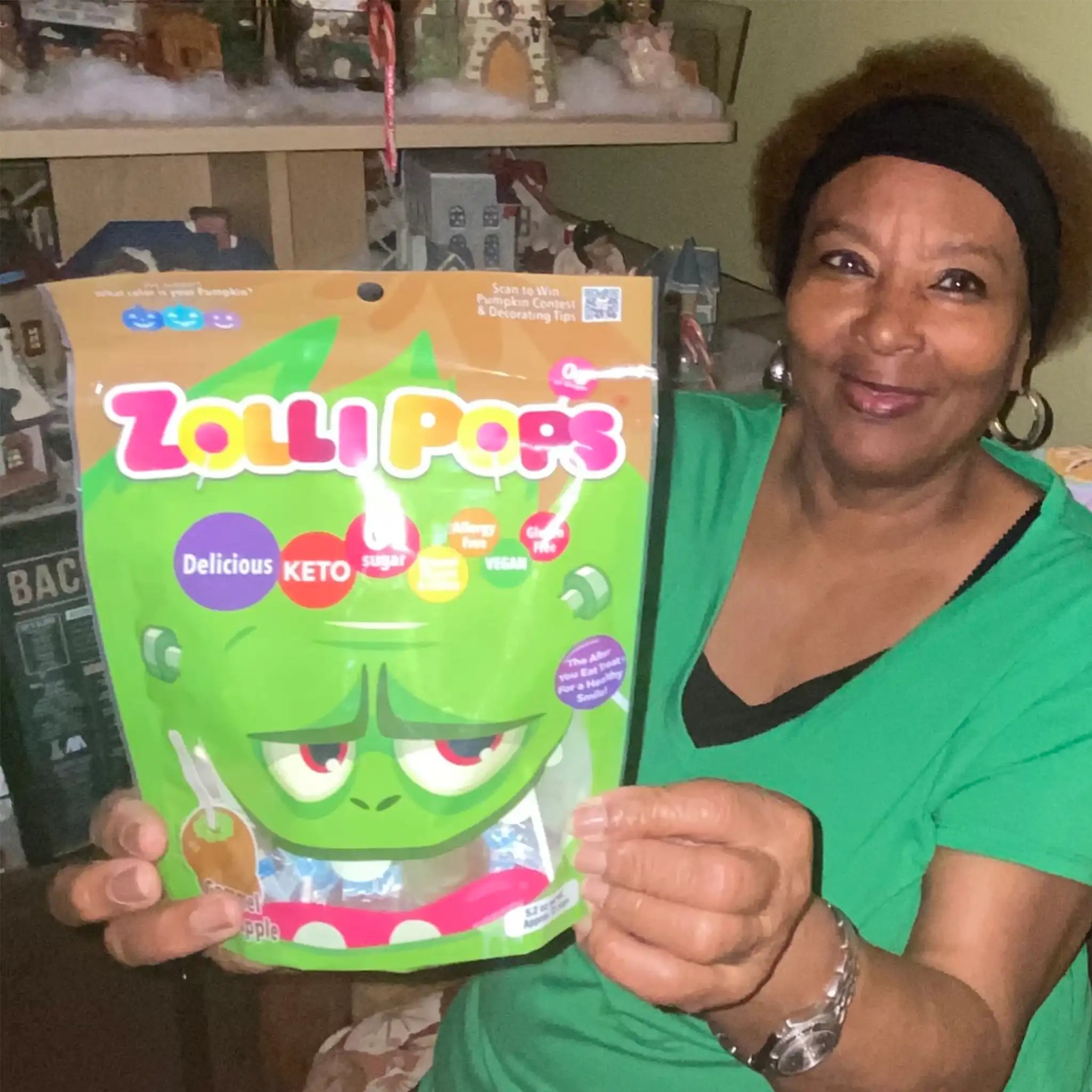Halloween Zollipops® Sugar Free Lollipops Caramel & Green Apple