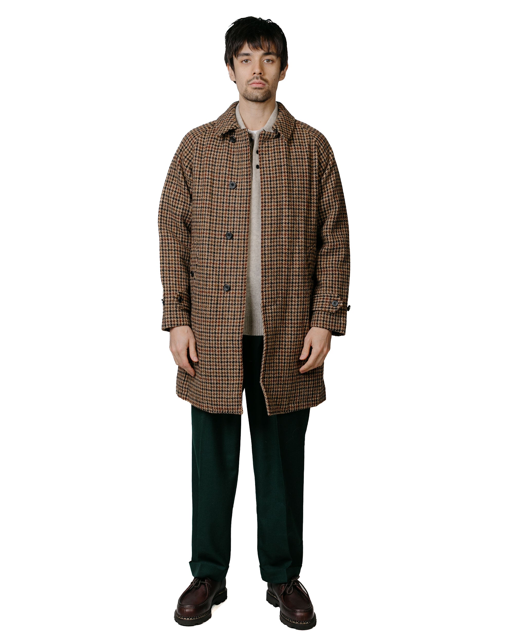 BeamsPlusBalCollarCoatHarrisTw