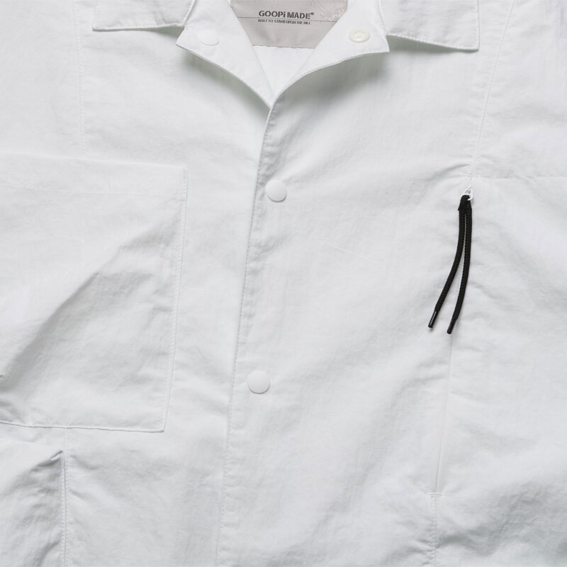 TS-01” 2-way Functional SHIRT - Pure white