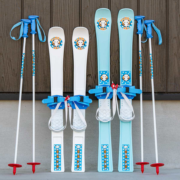 スキーセット パンダスキー 75cm（ 初心者 スキー板 ストック スキー