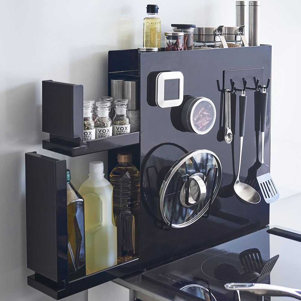 山崎実業 隠せる調味料ラック タワー 2段 （ホワイト）