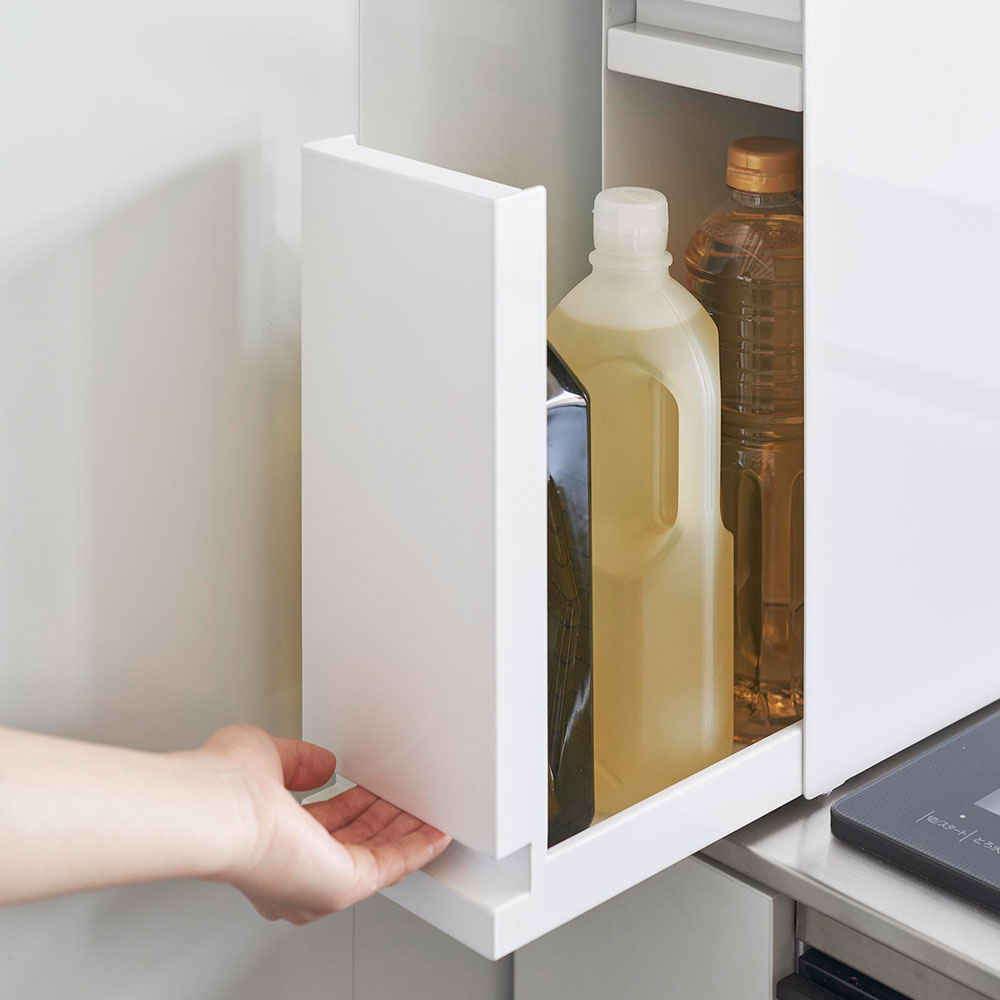 山崎実業 隠せる調味料ラック タワー 2段 （ホワイト）