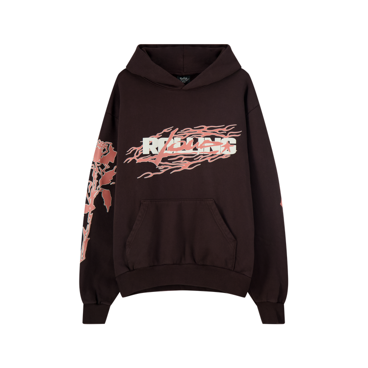 RL LA 24 Flare French Terry Brown PO Hoodie | Rolling Loud