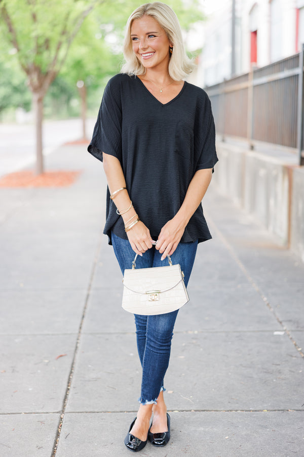 Couldn't Be Better Black Top – Shop the Mint