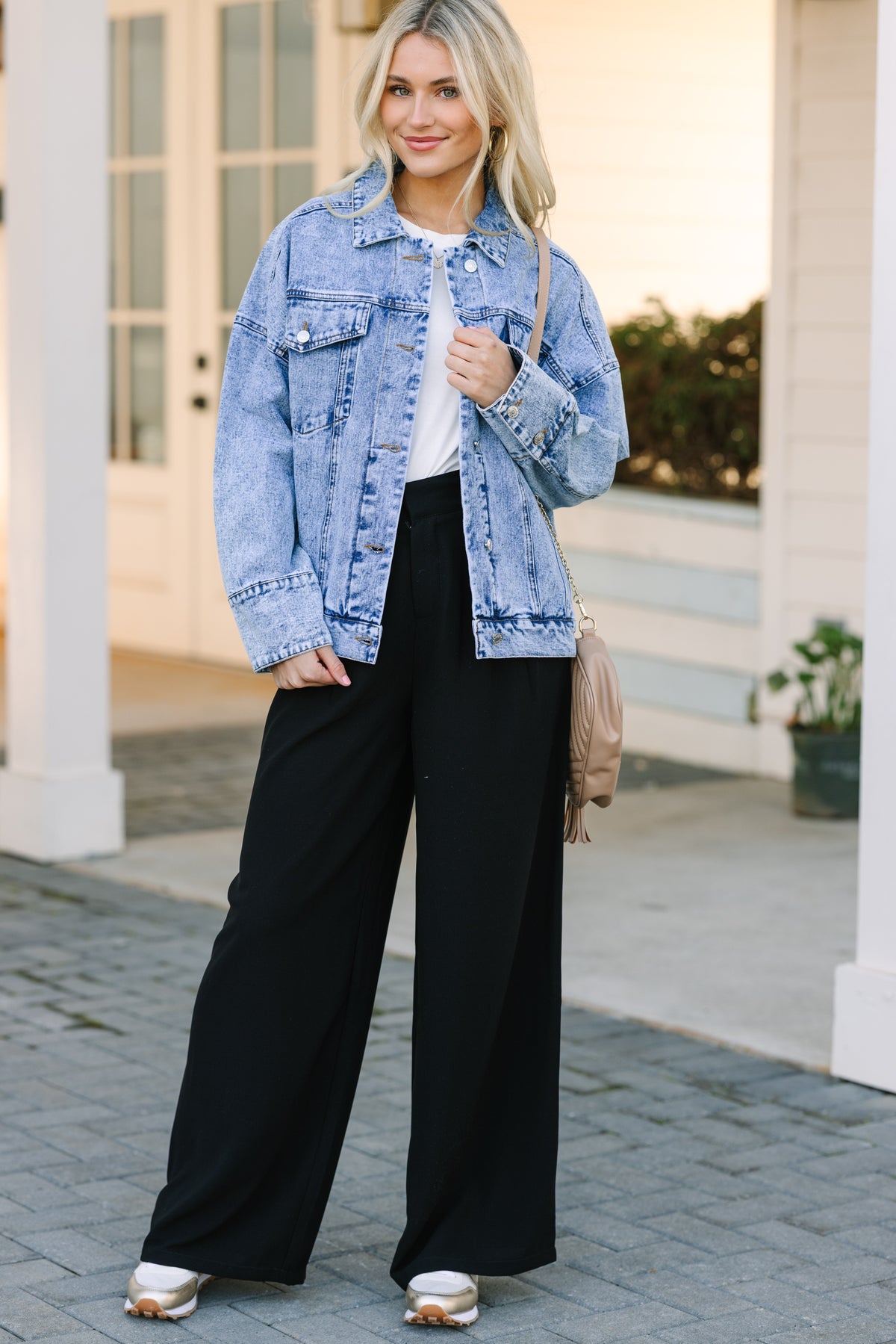 Back To You Medium Wash Denim Jacket – Shop the Mint