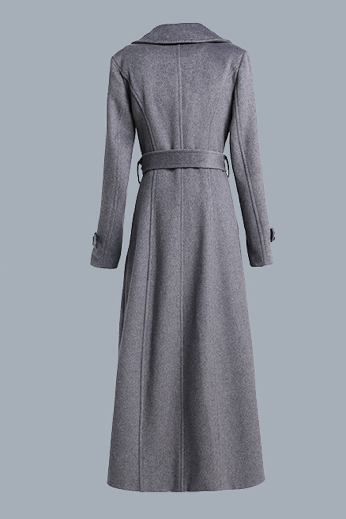Winter Gray long wool coat 3195 – Xiaolizi