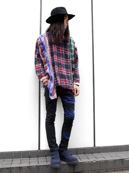 GILETのリメイクチェックシャツ】 – SHELTER