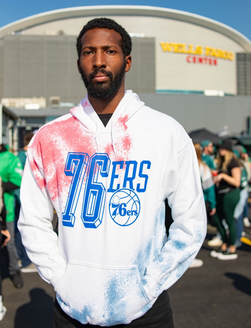 Philadelphia 76ers Flea Market Tie-Dye Unisex hoodie - Shibe