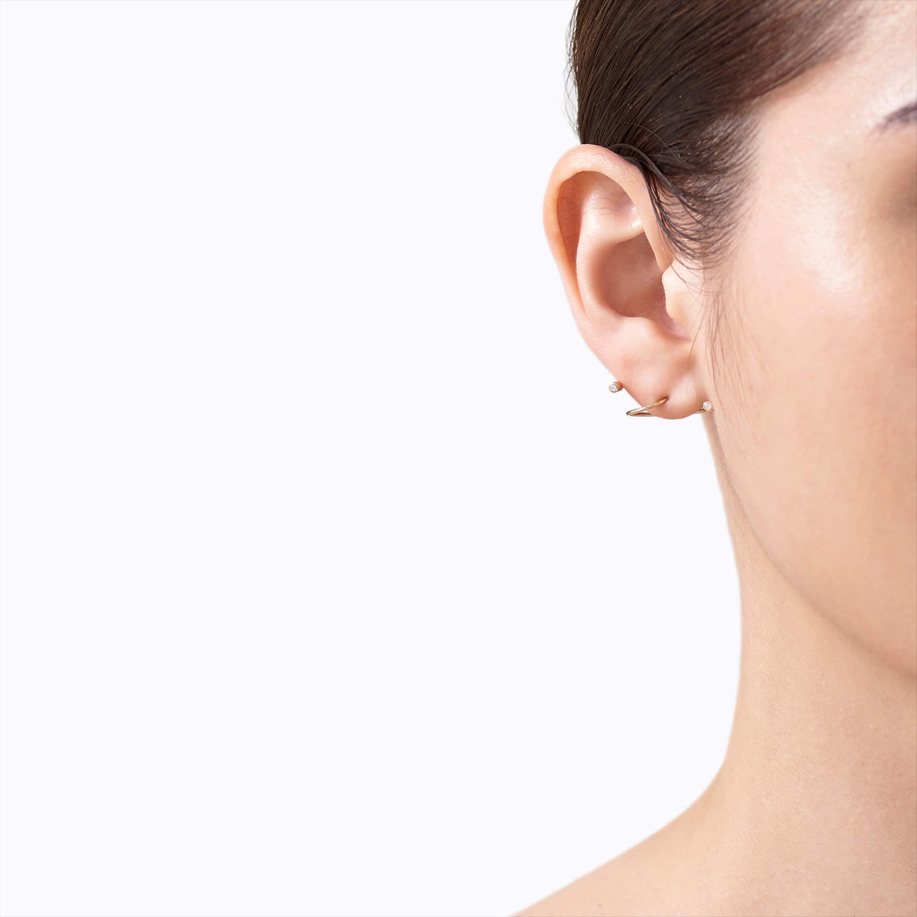 Diamond Twist Curl Pierce 02 L - SHIHARA