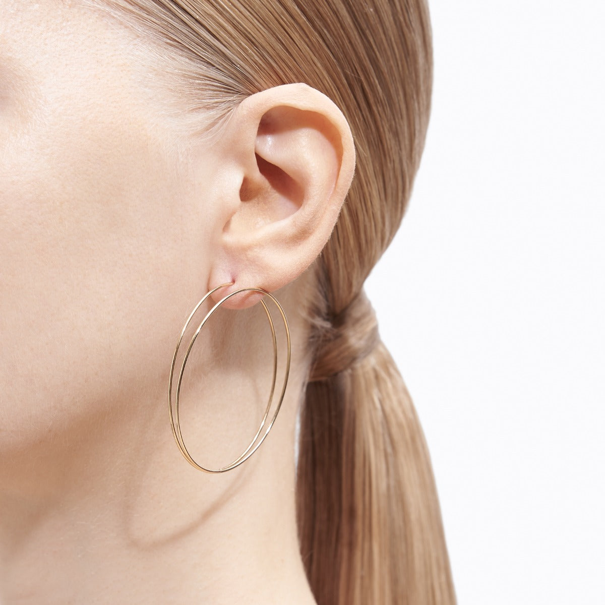 Double Hoop Pierce 20 - SHIHARA