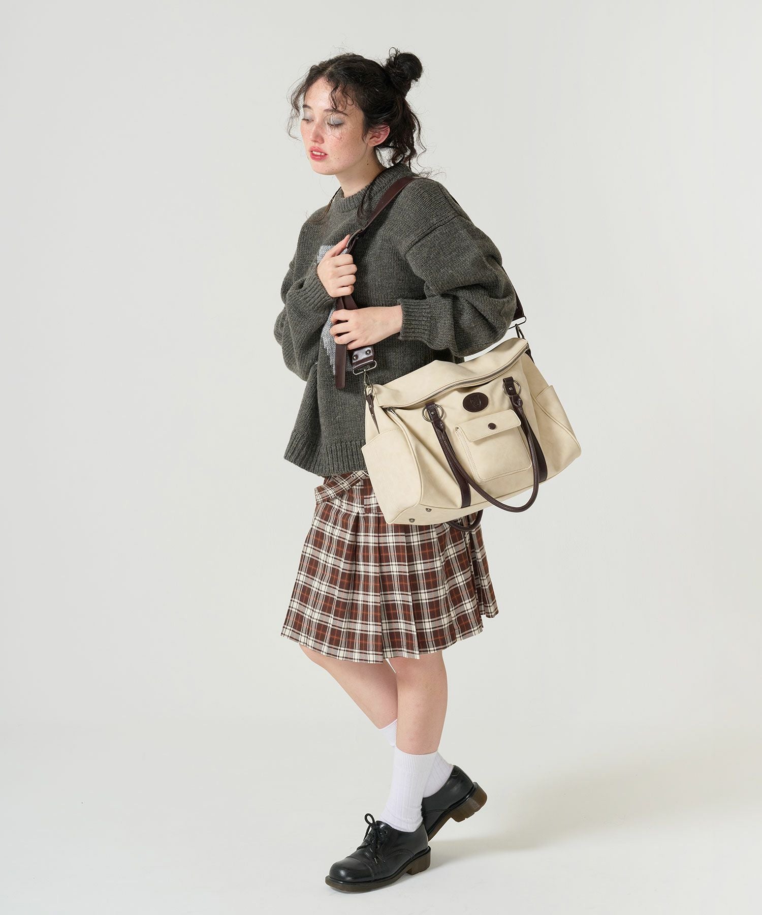 4/中旬～下旬頃発送予定！ショルダー付き トラベルバッグ TINA：JOJUN