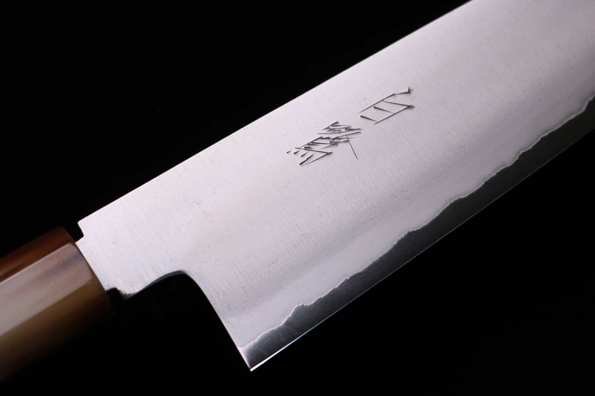 堺刃物】 フグ引 テッサ 包丁 銀三鋼 8寸 紫檀水牛八角柄 堺刃物