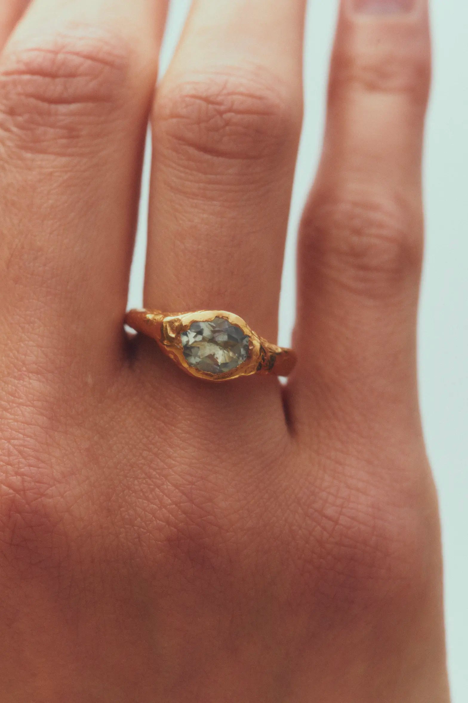 FARO LA MOLA - Handmade gold plated ring | Simuero