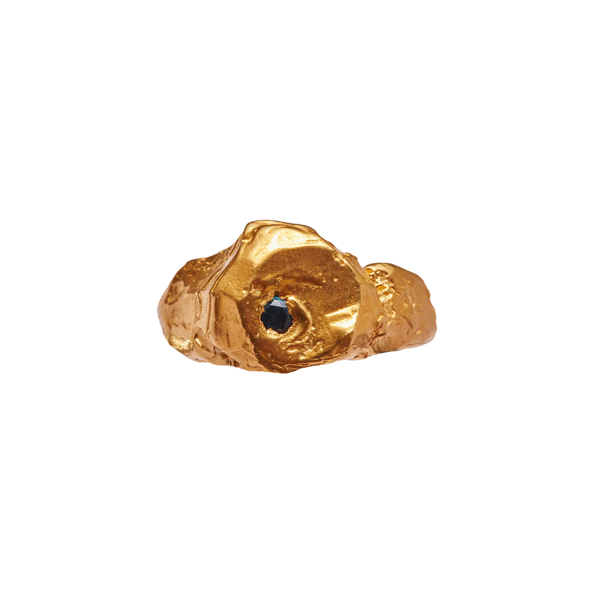 MAREA BLUE - Handmade gold plated ring | Simuero