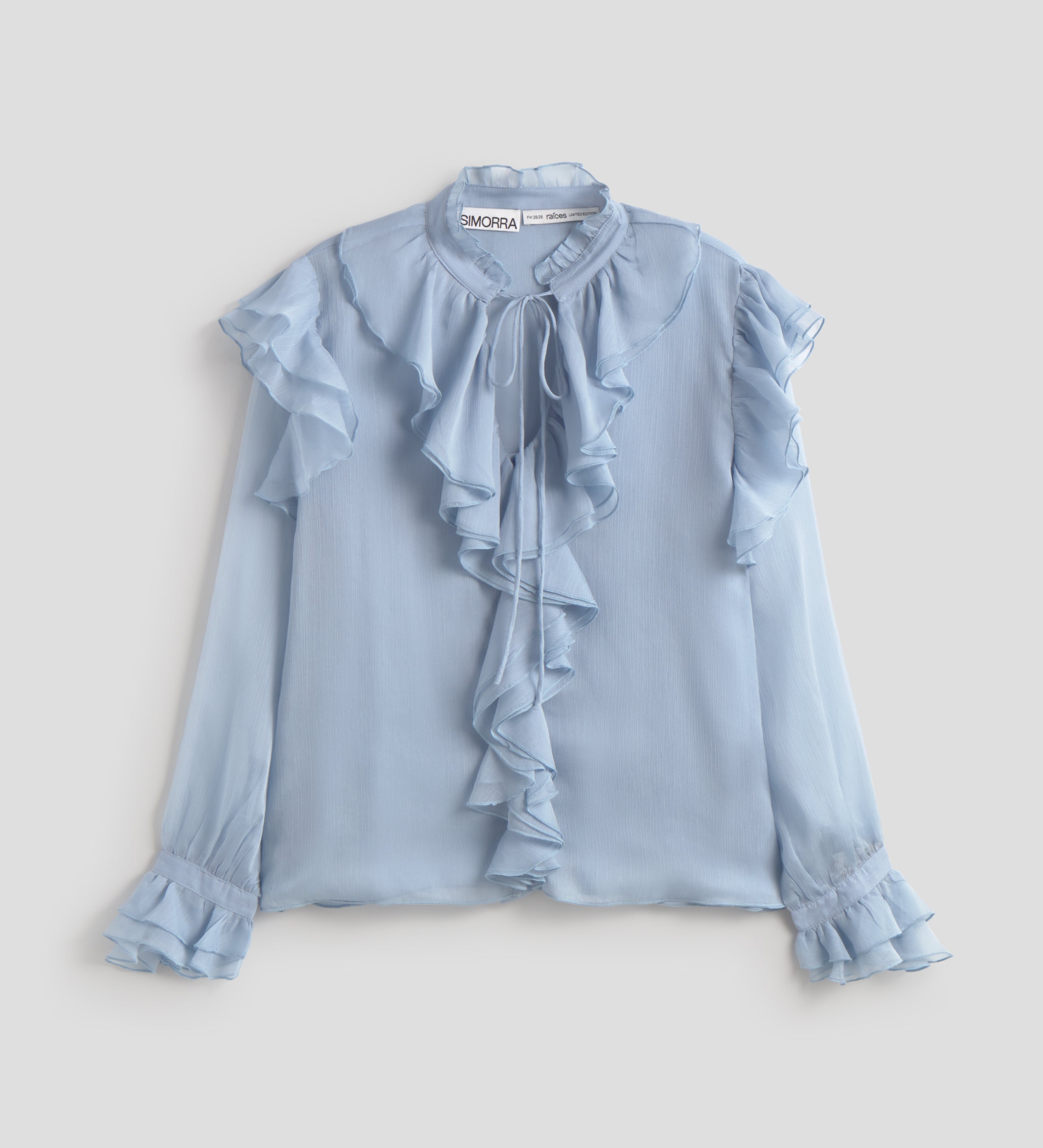 Flowy blouse with ruffles