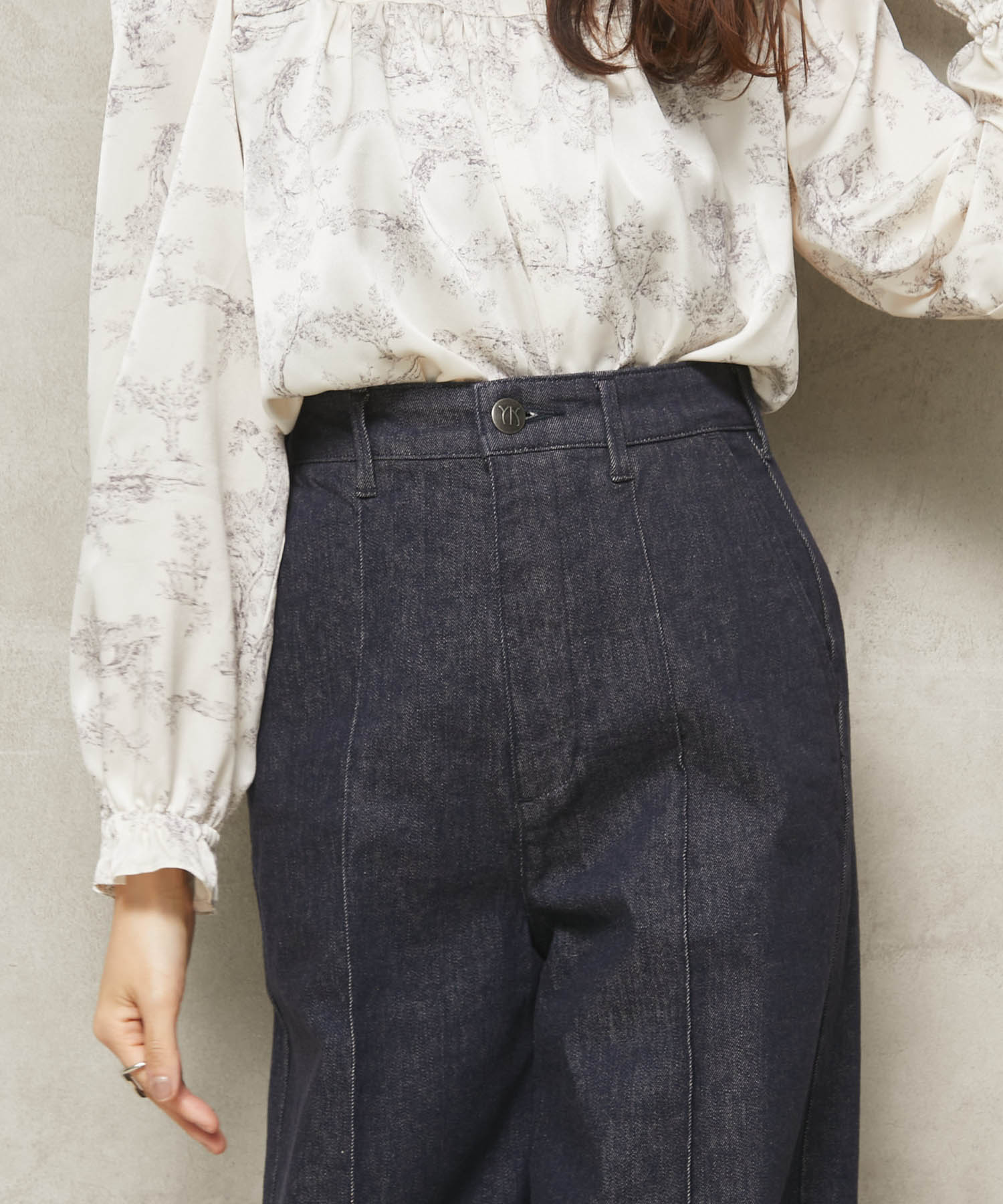 YANUK】ピンタックストレート インディゴ – Sirin Online Store