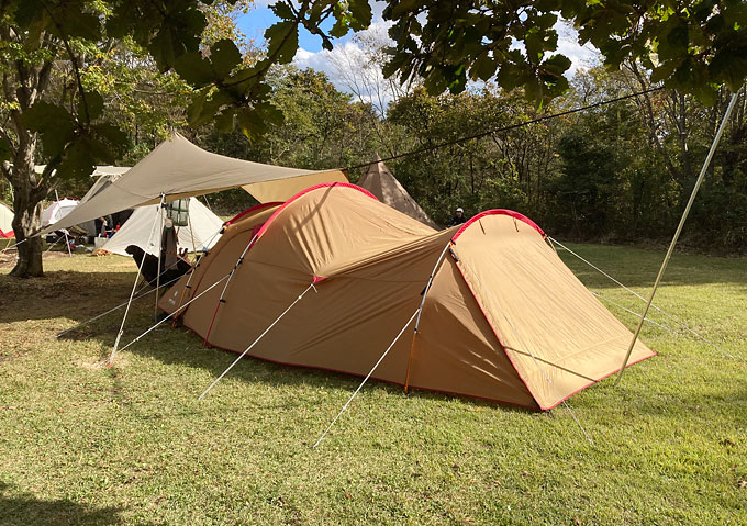 キャンプ／テント】家族4人に丁度良い。Snow Peakのファミリーテント