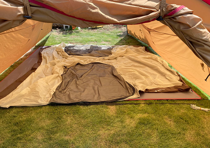 キャンプ／テント】家族4人に丁度良い。Snow Peakのファミリーテント