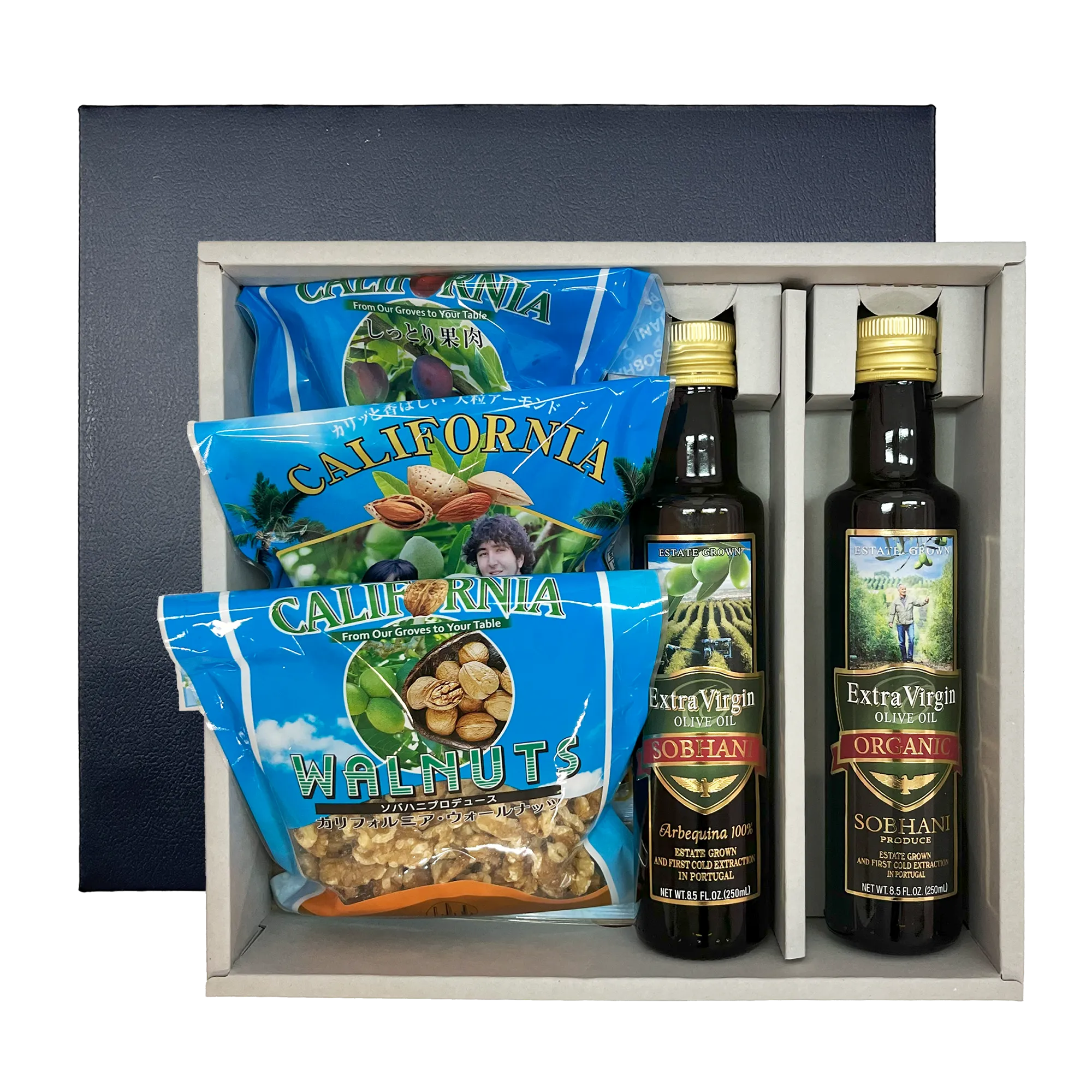Oil & Nuts ギフトボックス〔オリーブオイルとナッツのセット