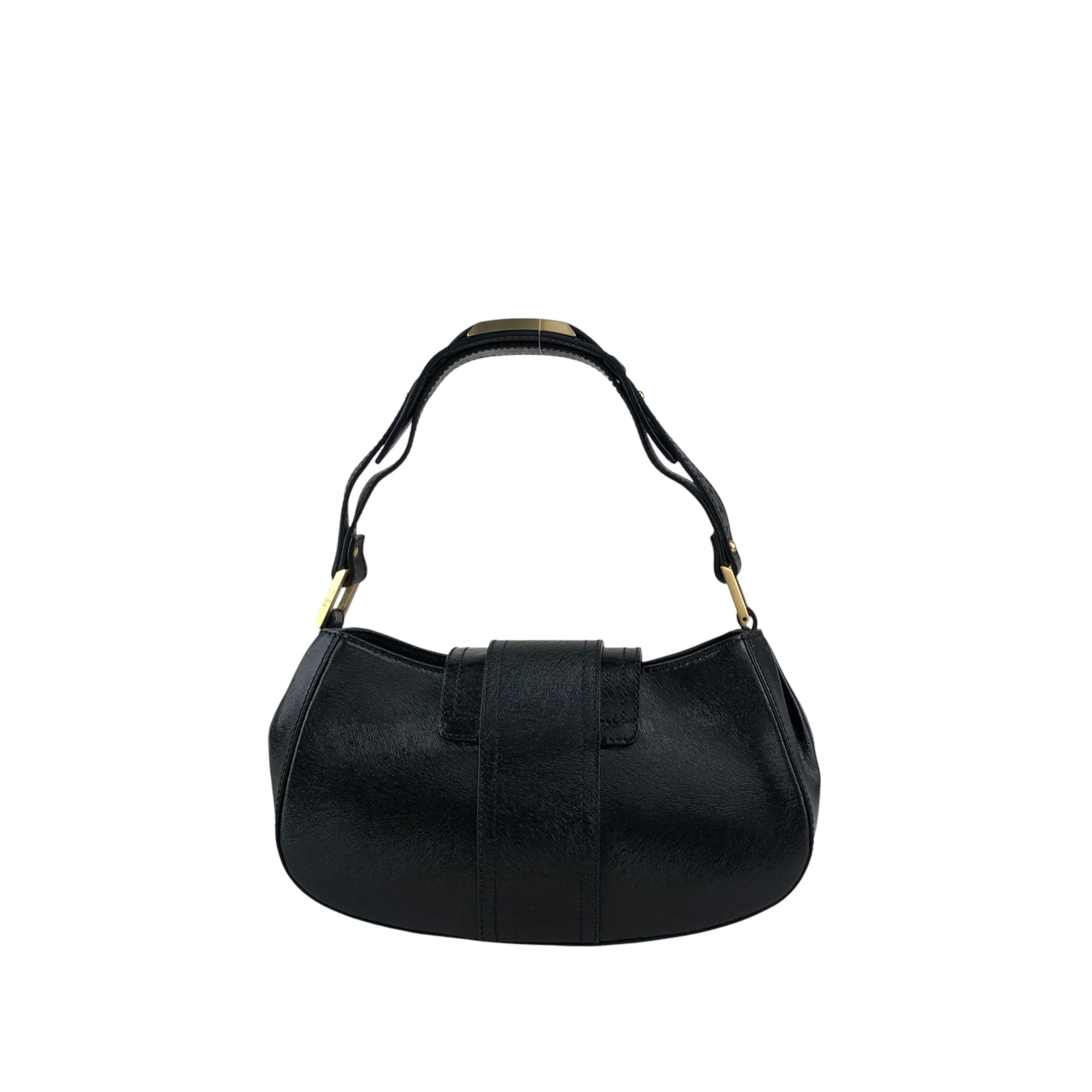 FENDI Logo Shoulder bag Black Vintage zjfy53 – VintageShop solo