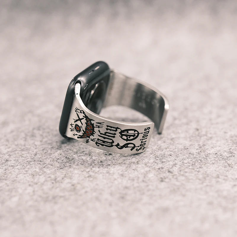 JOKER SMILE AppleWatchバングル シルバー