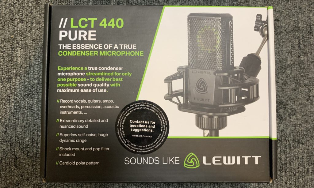 レビュー】LEWITT LCT 440 PURE｜ボーカル向けの手頃なコンデンサー