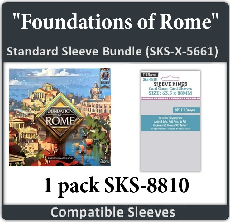 Foundations of Rome Compatible Card Sleeves - Sleeve Kings