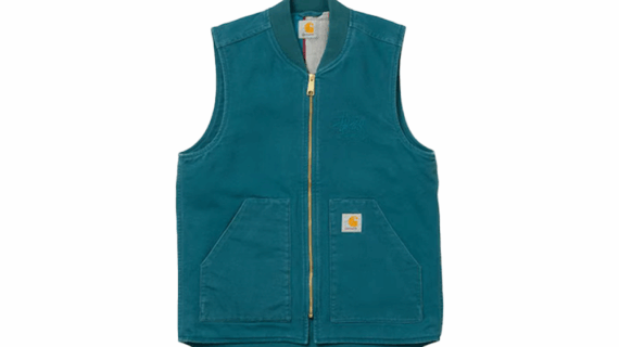 Carhartt Wip x Stussy Work Vest Teal I021373