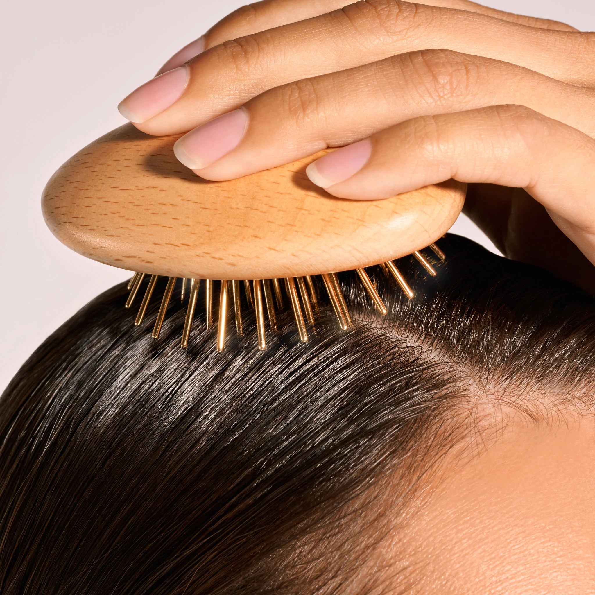 プレミアム FOX カッサ ウッド ミニハート ヘアブラシSNOW FOX