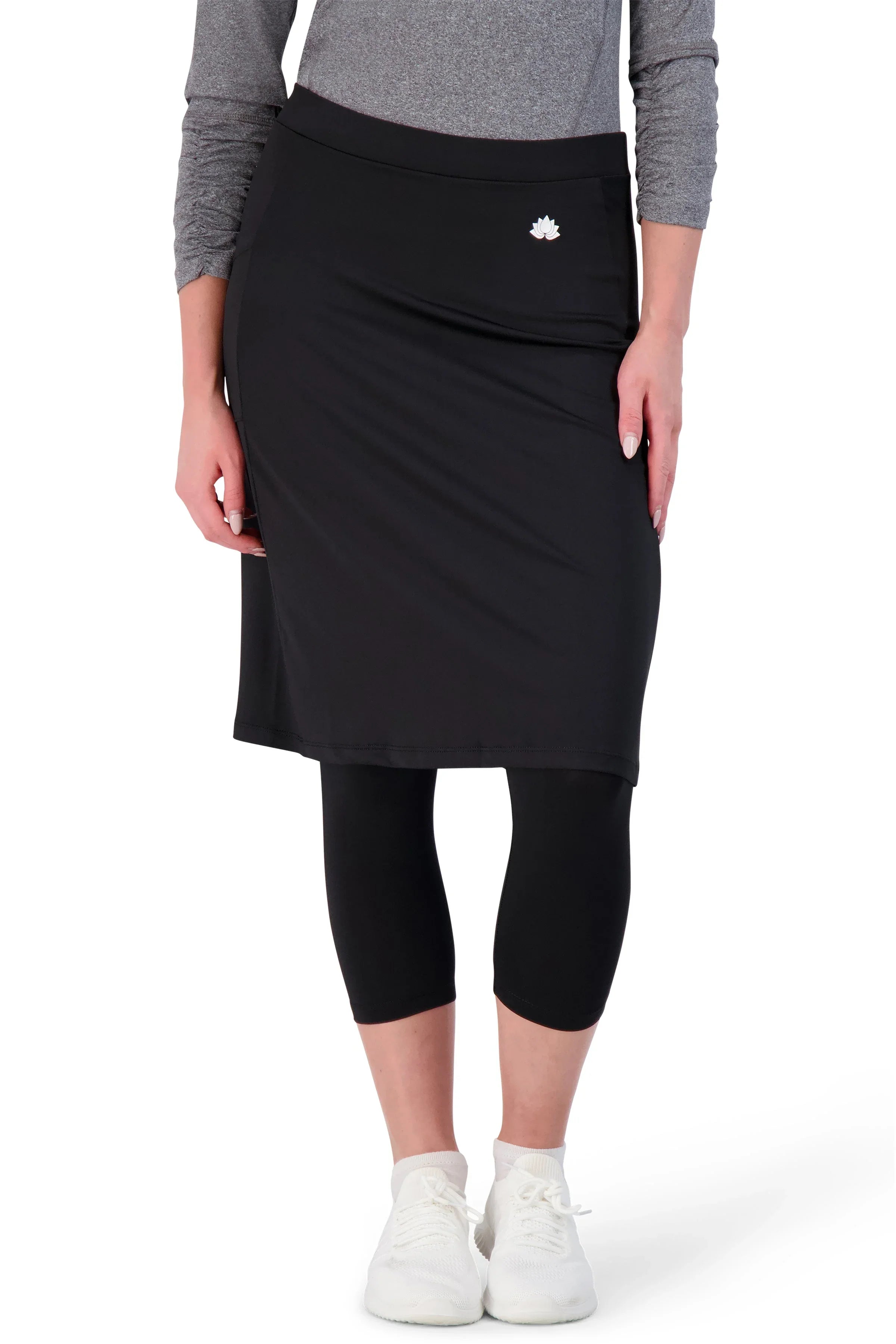 Fit Snoga® Skirt with Built-In Leggings | Knee-Length Athletic